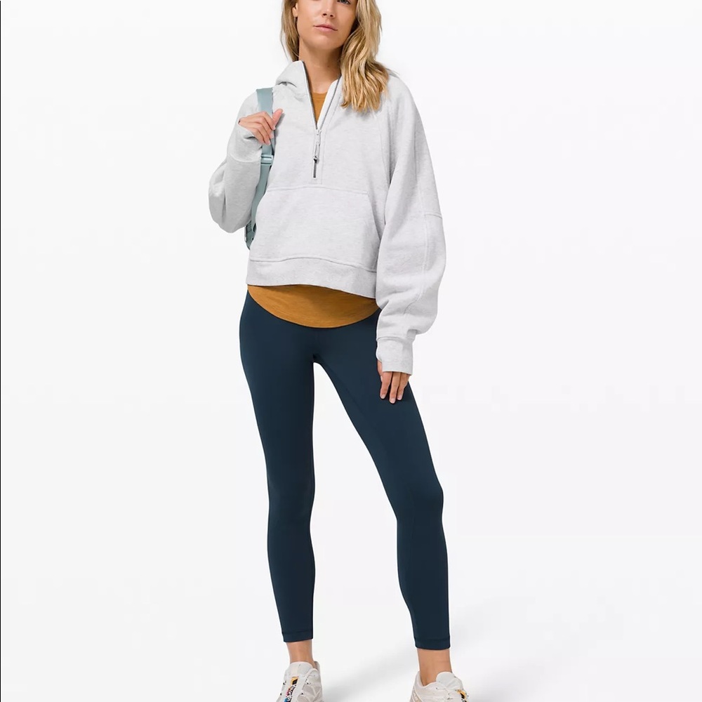 Lululemon Scuba Half 1/2 Zip Hoodie Grey